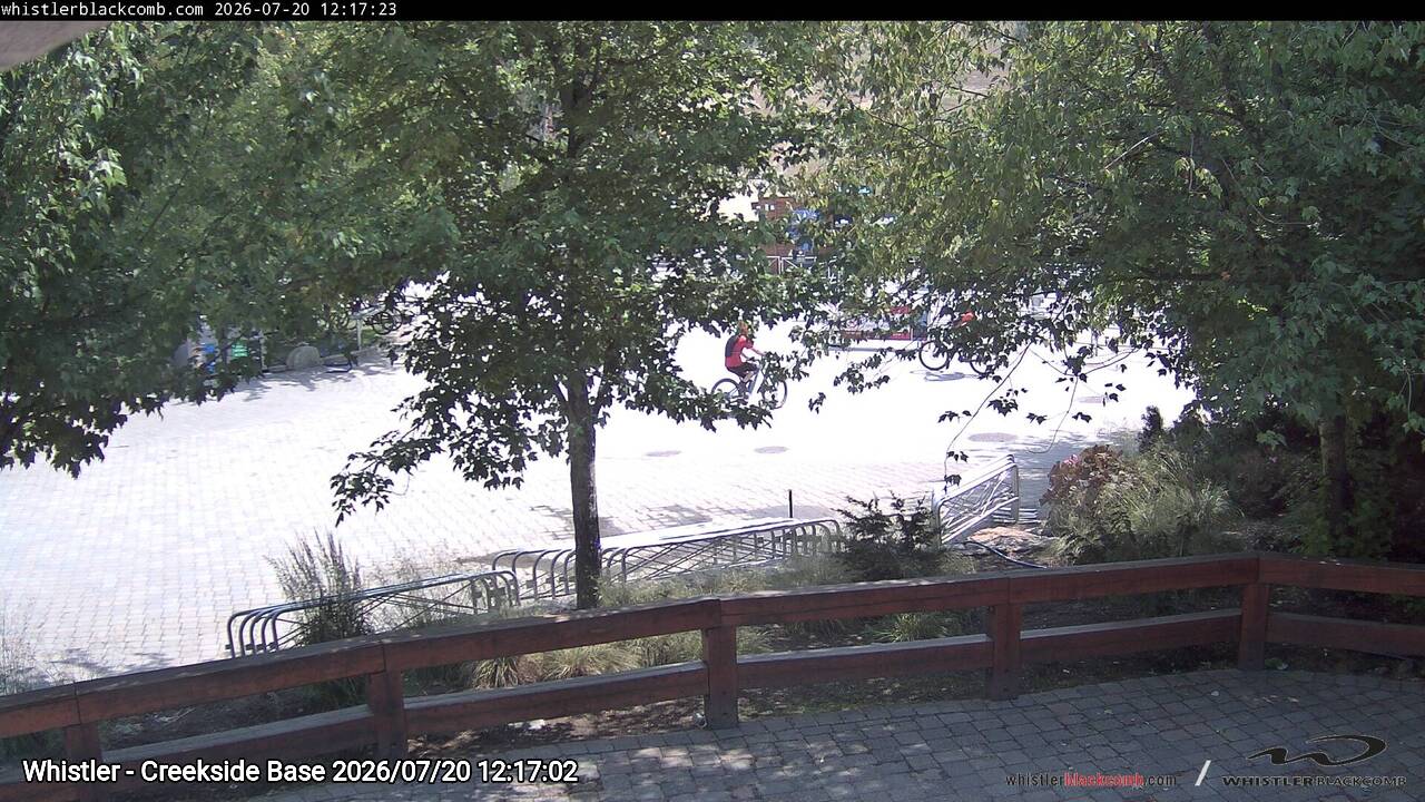 Webcam frame from Whistler - Creekside Base at 2026/07/20 12:00