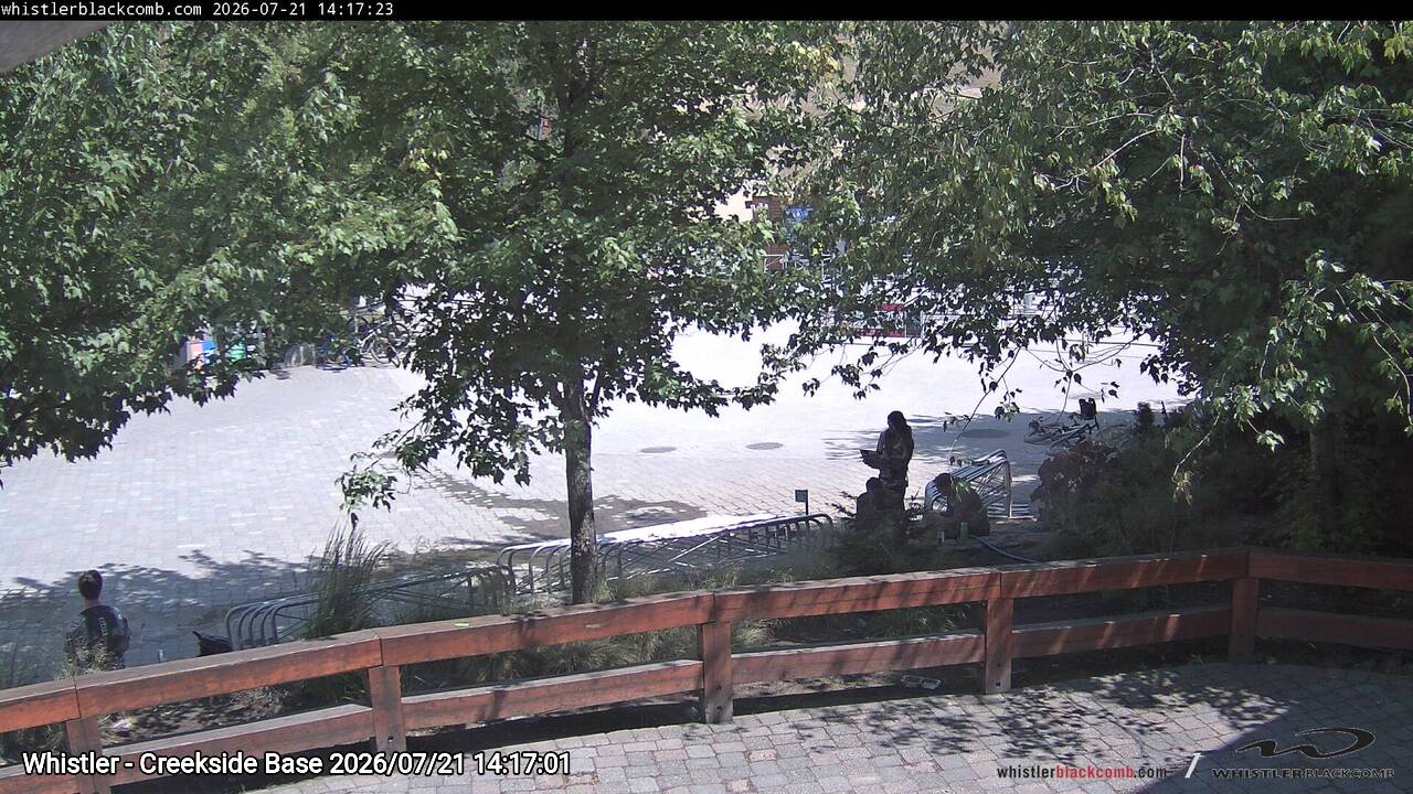 Webcam frame from Whistler - Creekside Base on 2026/07/21