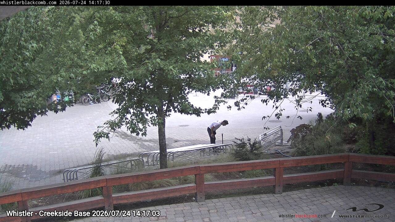 Webcam frame from Whistler - Creekside Base on 2026/07/24