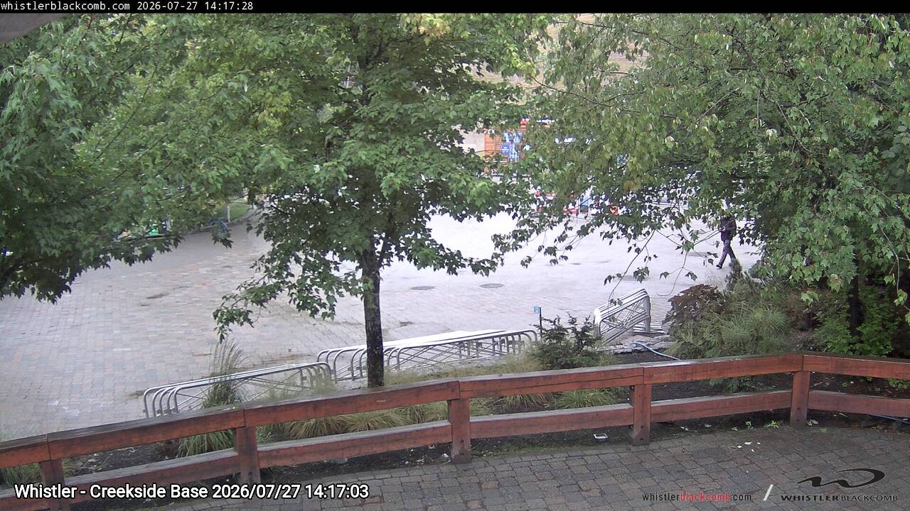 Webcam frame from Whistler - Creekside Base on 2026/07/27