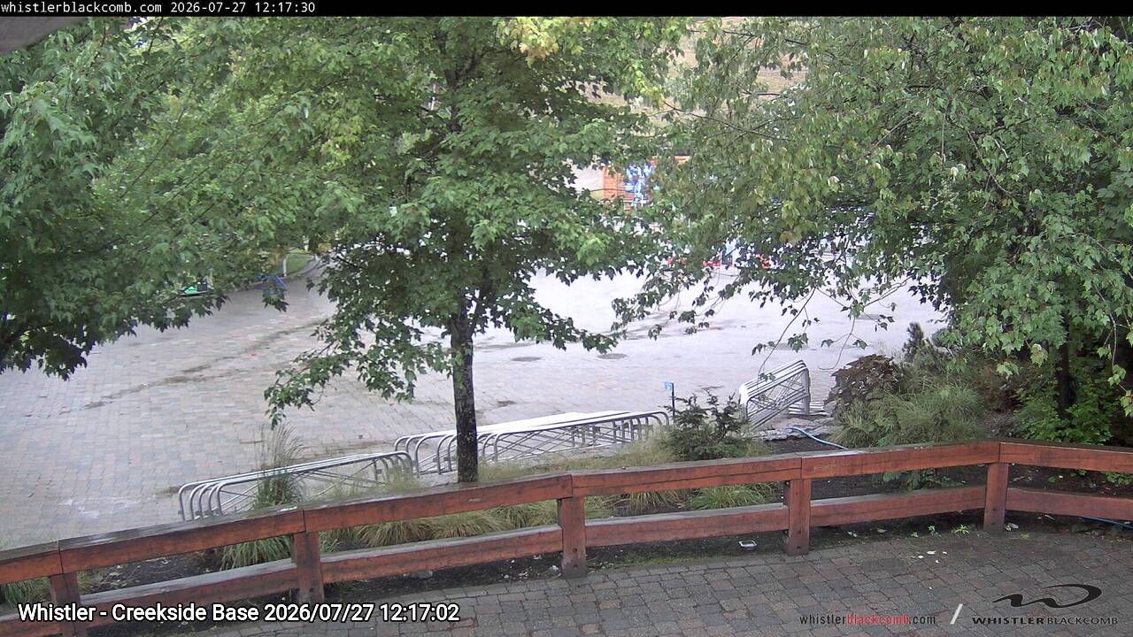 Webcam frame from Whistler - Creekside Base at 2026/07/27 12:00