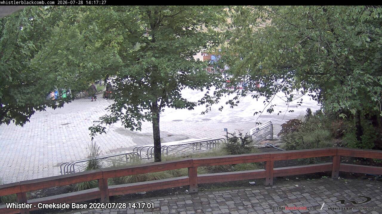 Webcam frame from Whistler - Creekside Base on 2026/07/28