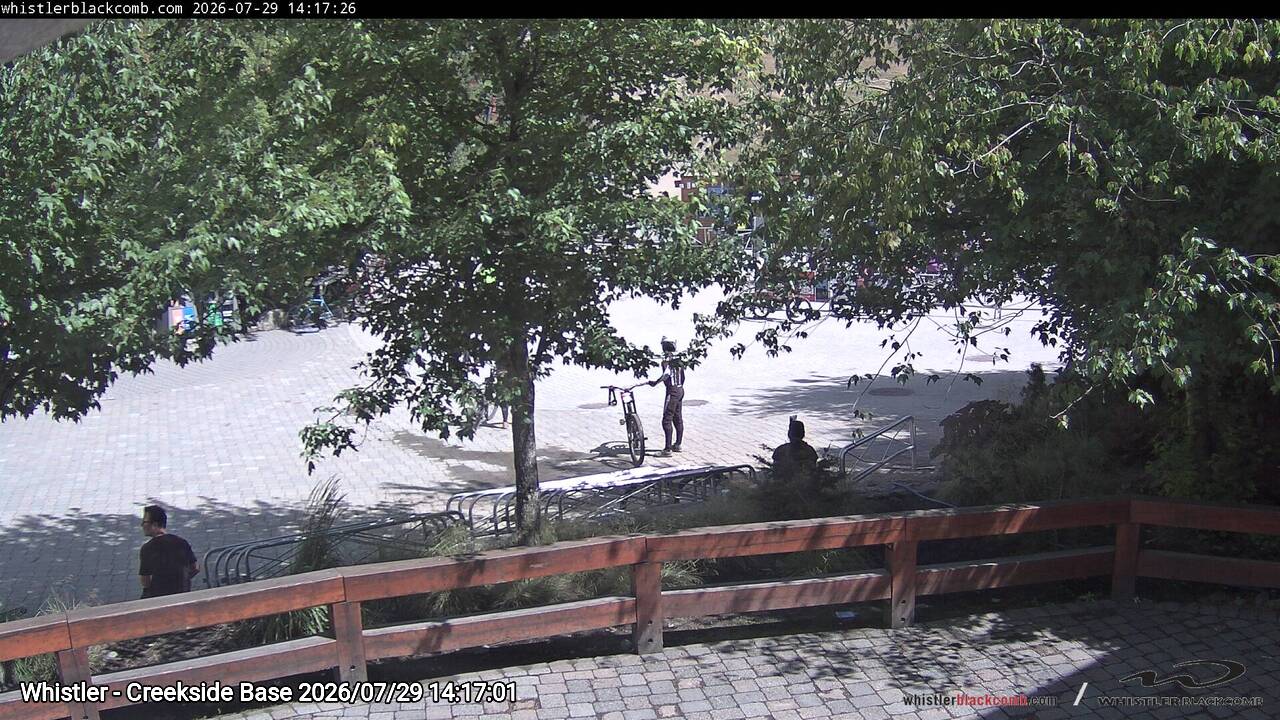 Webcam frame from Whistler - Creekside Base on 2026/07/29