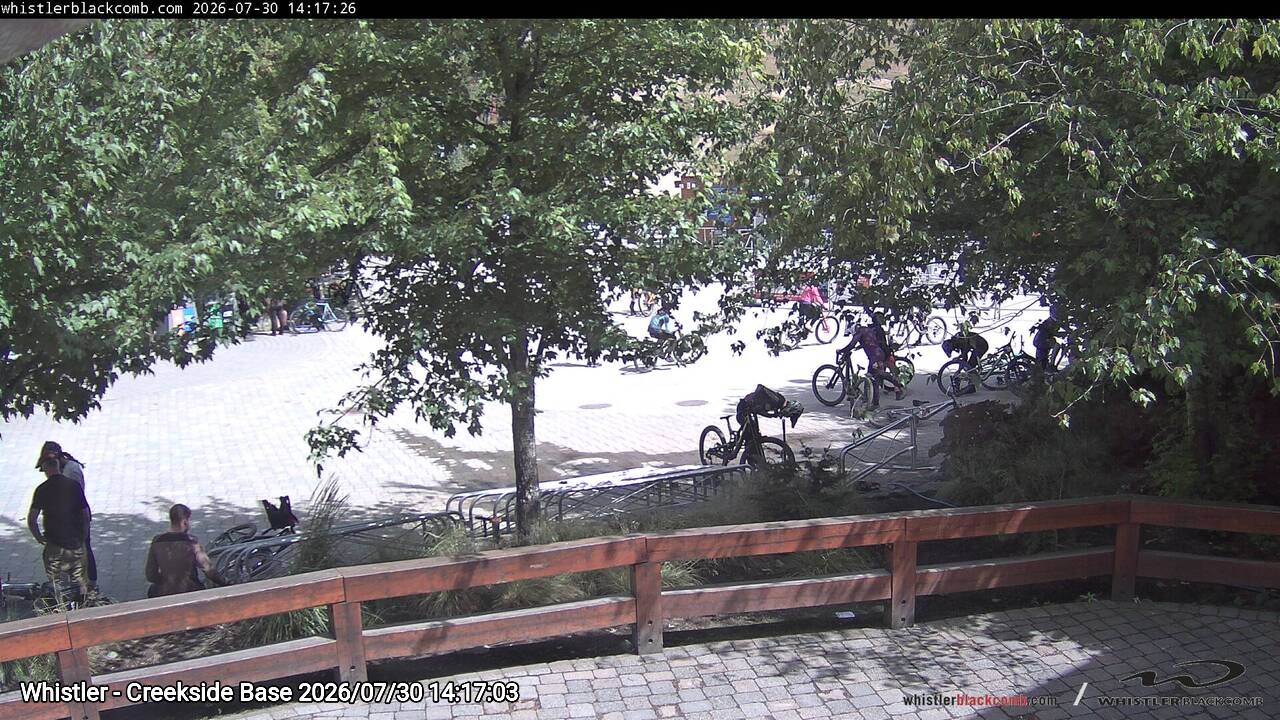 Webcam frame from Whistler - Creekside Base on 2026/07/30