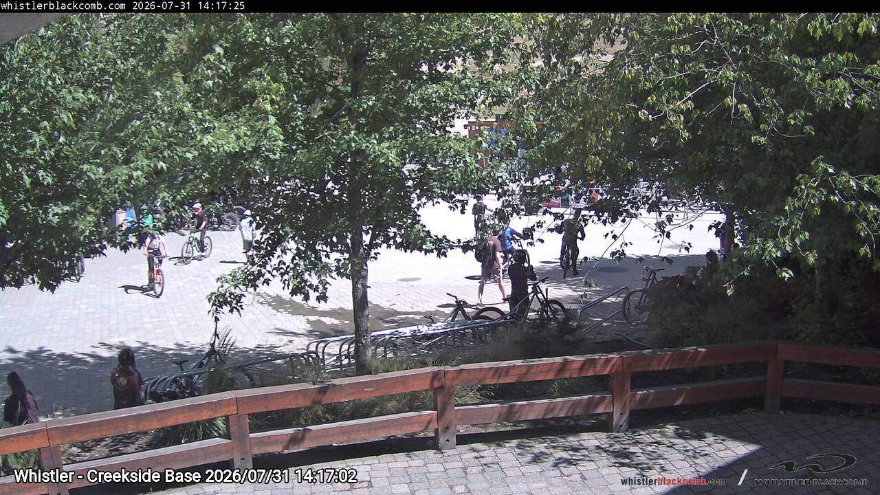 Webcam frame from Whistler - Creekside Base on 2026/07/31