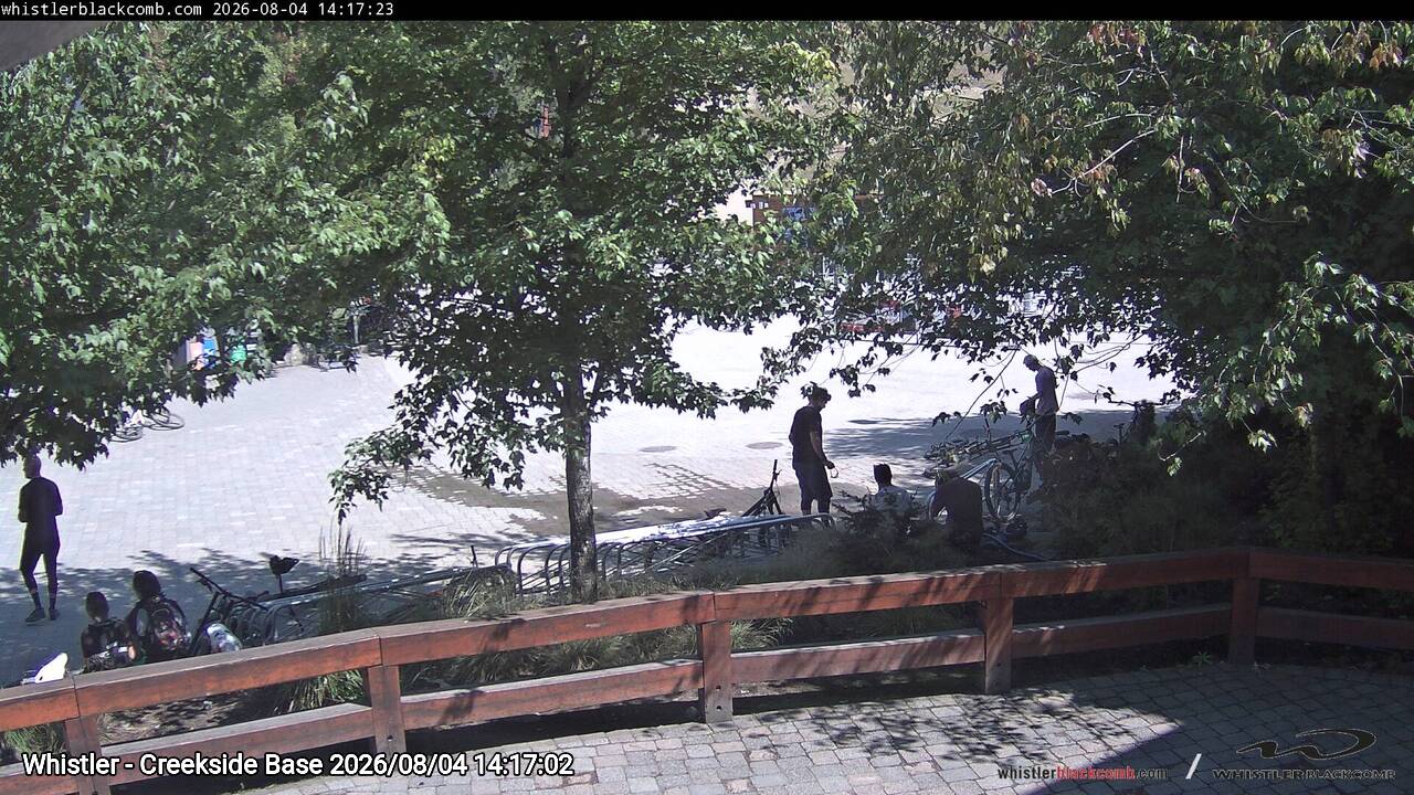 Webcam frame from Whistler - Creekside Base on 2026/08/04