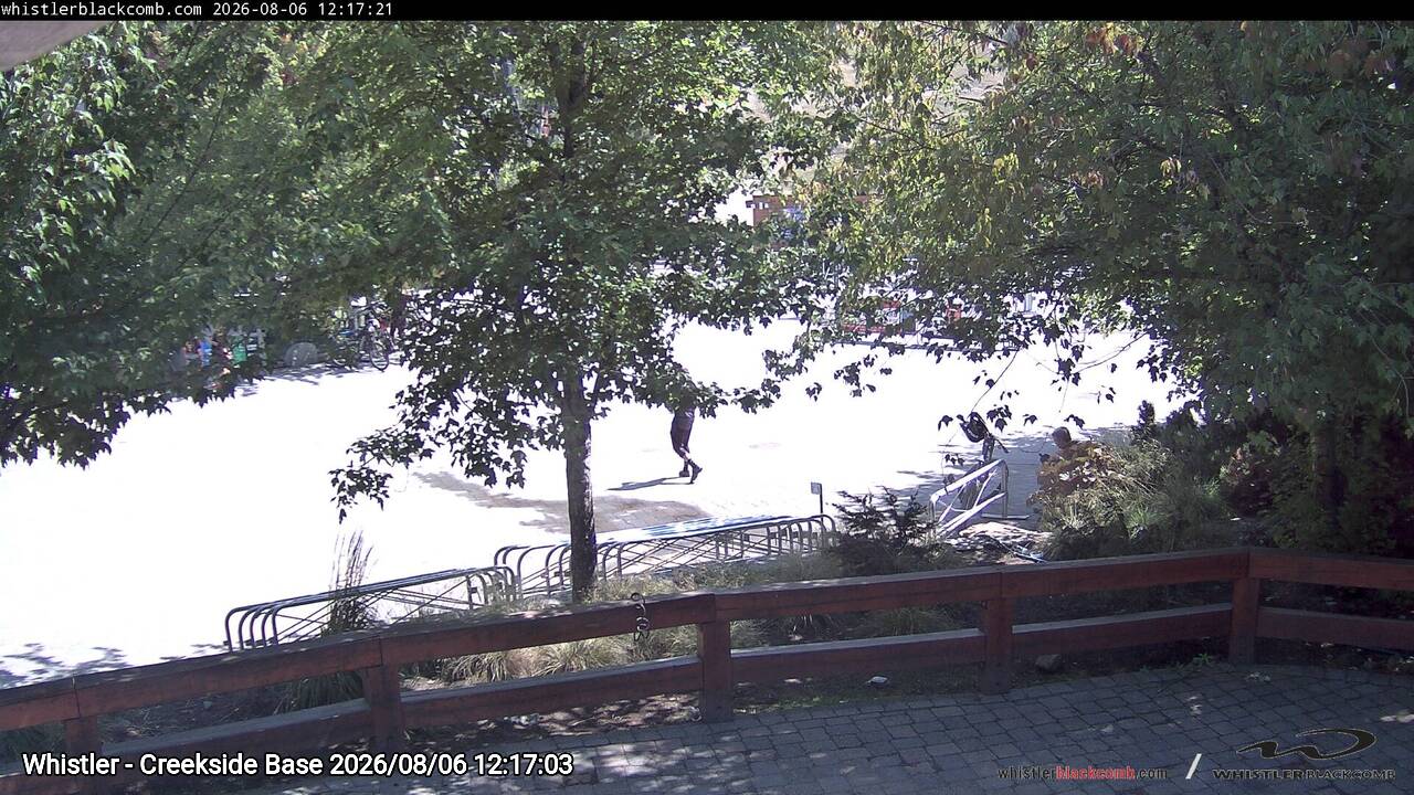 Webcam frame from Whistler - Creekside Base at 2026/08/06 12:00