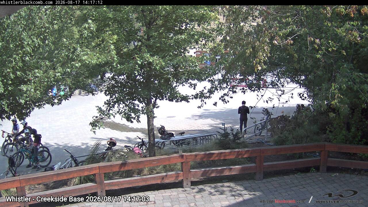 Webcam frame from Whistler - Creekside Base on 2026/08/17