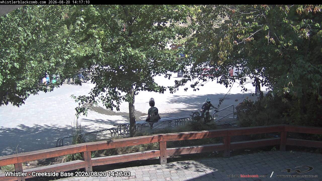 Webcam frame from Whistler - Creekside Base on 2026/08/20