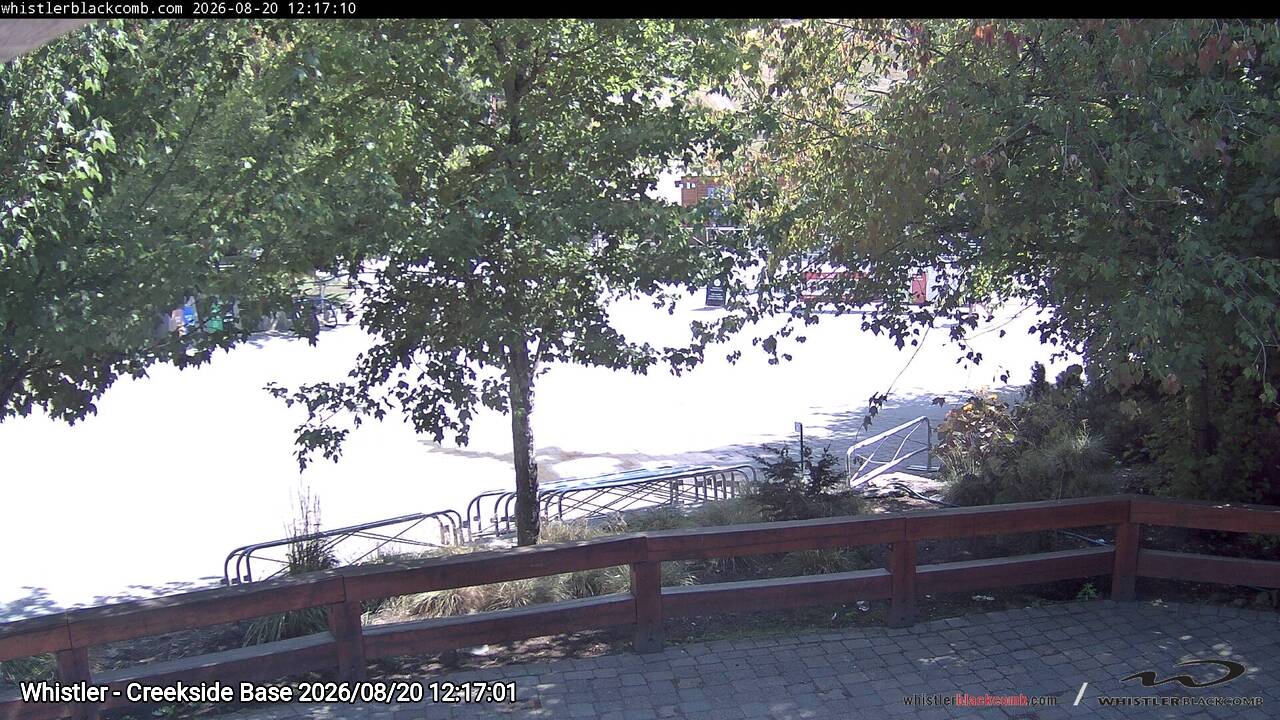 Webcam frame from Whistler - Creekside Base at 2026/08/20 12:00