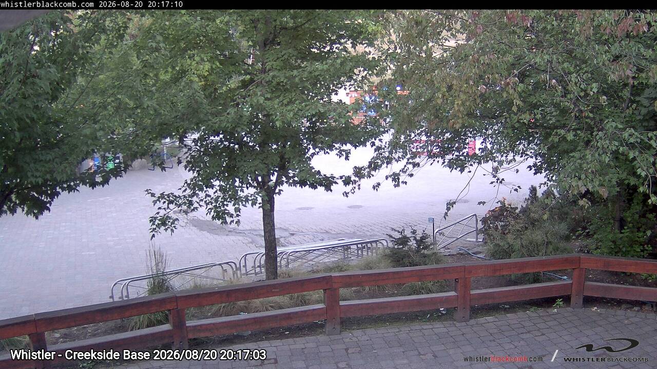 Webcam frame from Whistler - Creekside Base at 2026/08/20 20:00