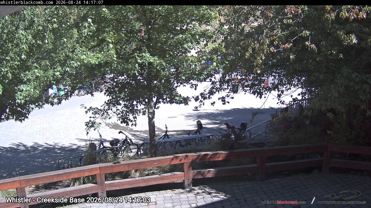 Webcam frame from Whistler - Creekside Base on 2026/08/24