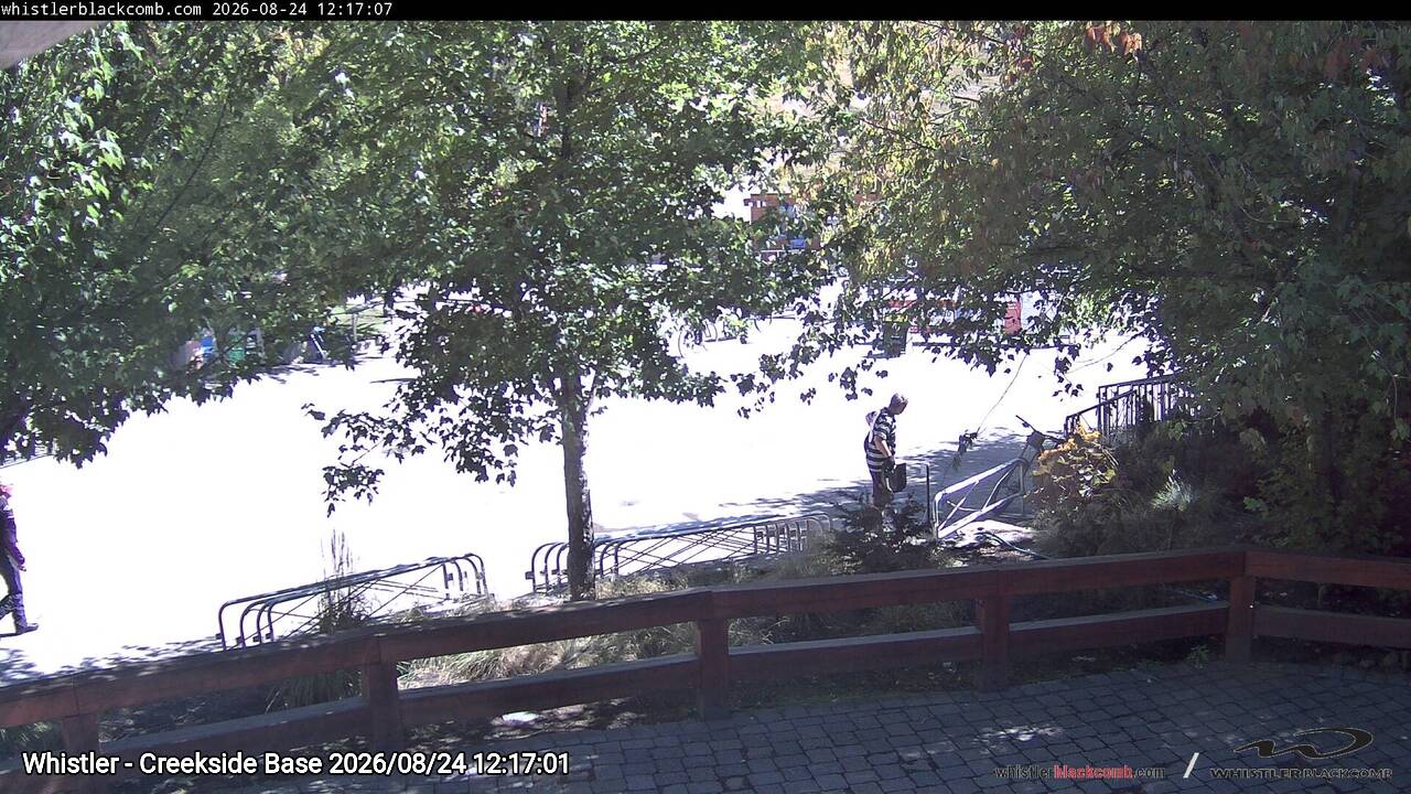 Webcam frame from Whistler - Creekside Base at 2026/08/24 12:00