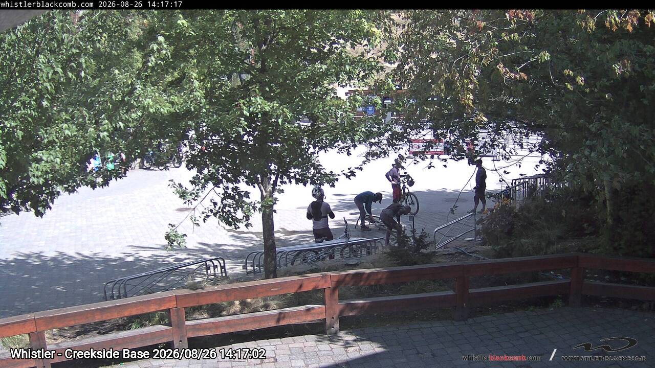 Webcam frame from Whistler - Creekside Base on 2026/08/26