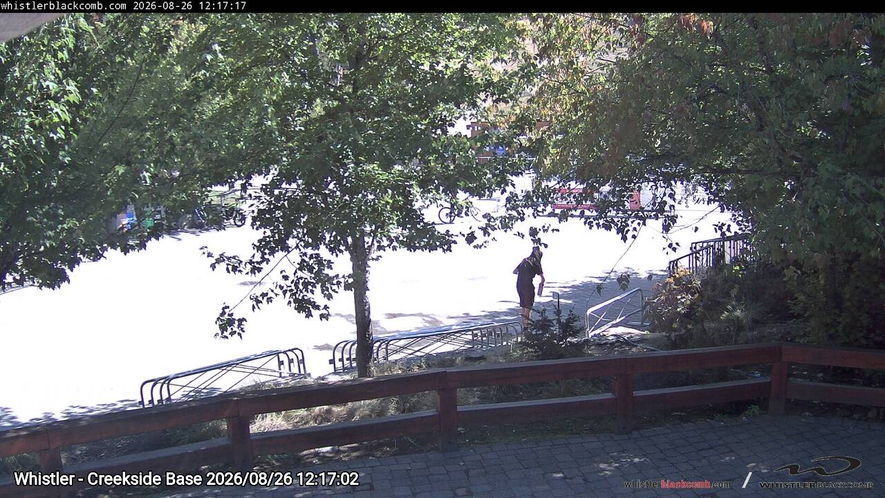 Webcam frame from Whistler - Creekside Base at 2026/08/26 12:00