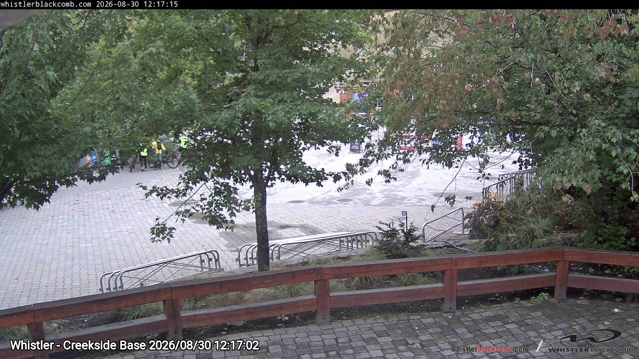 Webcam frame from Whistler - Creekside Base at 2026/08/30 12:00