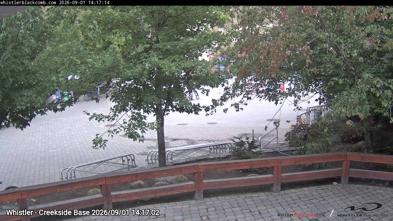 Webcam frame from Whistler - Creekside Base on 2026/09/01