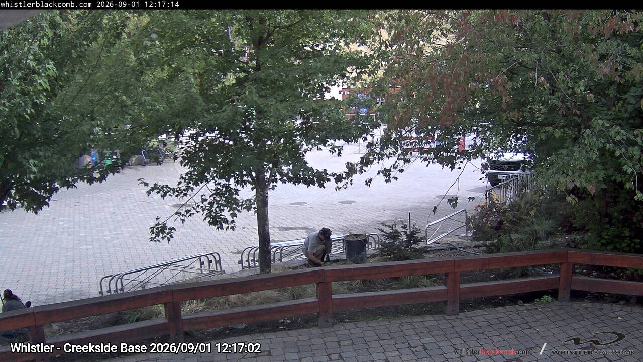 Webcam frame from Whistler - Creekside Base at 2026/09/01 12:00