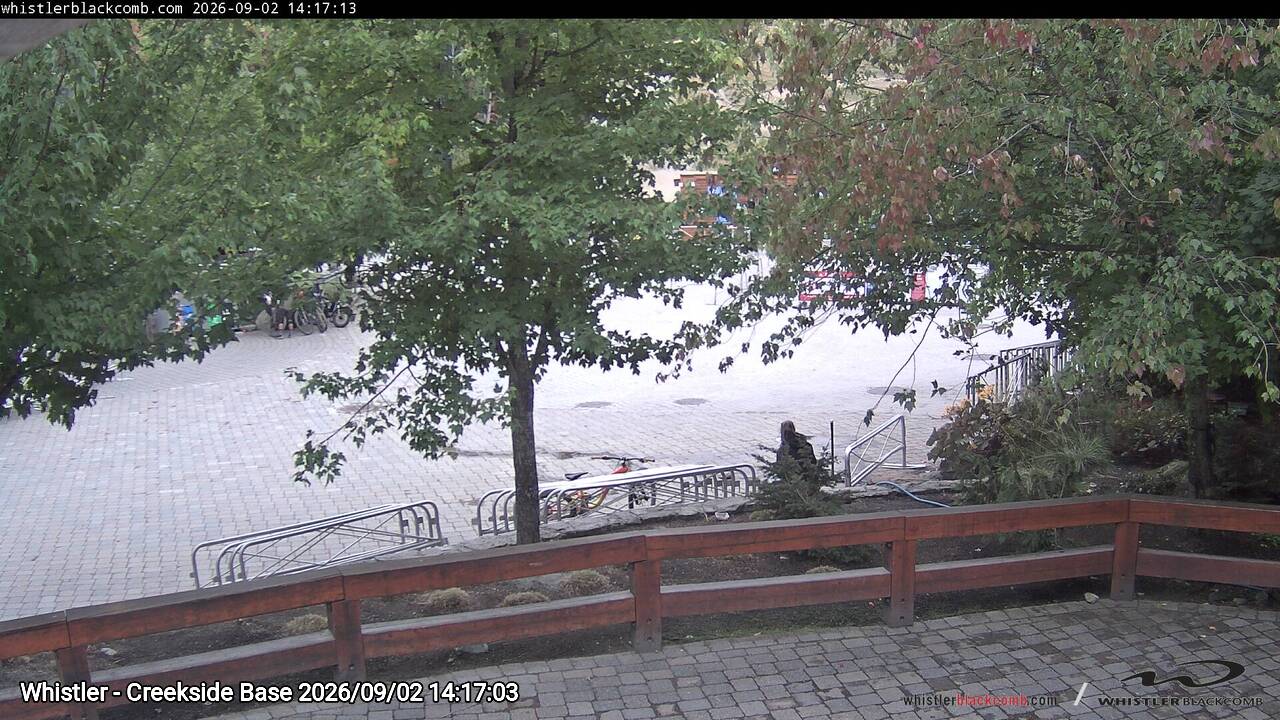 Webcam frame from Whistler - Creekside Base on 2026/09/02