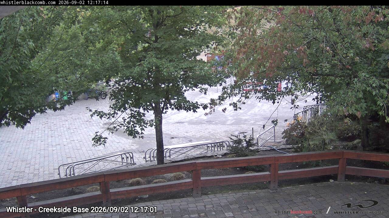 Webcam frame from Whistler - Creekside Base at 2026/09/02 12:00