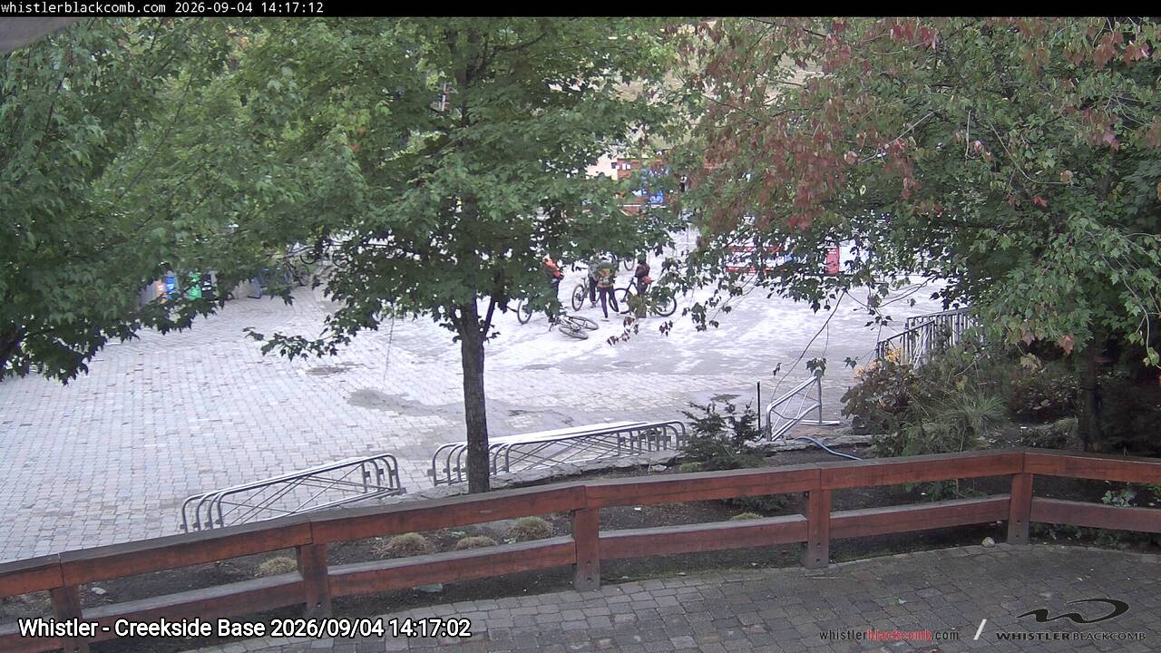 Webcam frame from Whistler - Creekside Base on 2026/09/04
