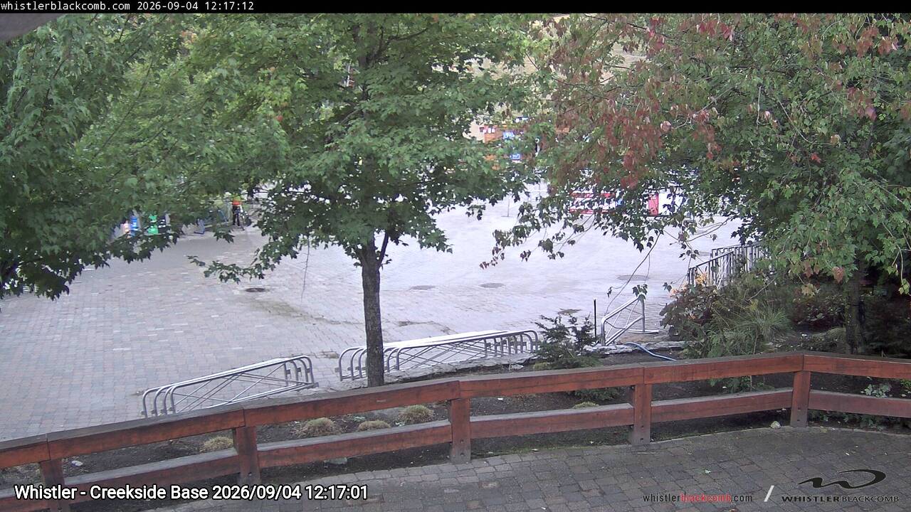 Webcam frame from Whistler - Creekside Base at 2026/09/04 12:00