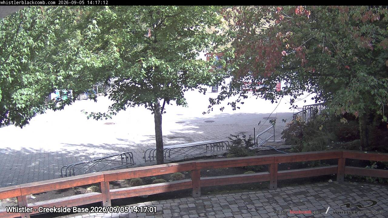 Webcam frame from Whistler - Creekside Base on 2026/09/05
