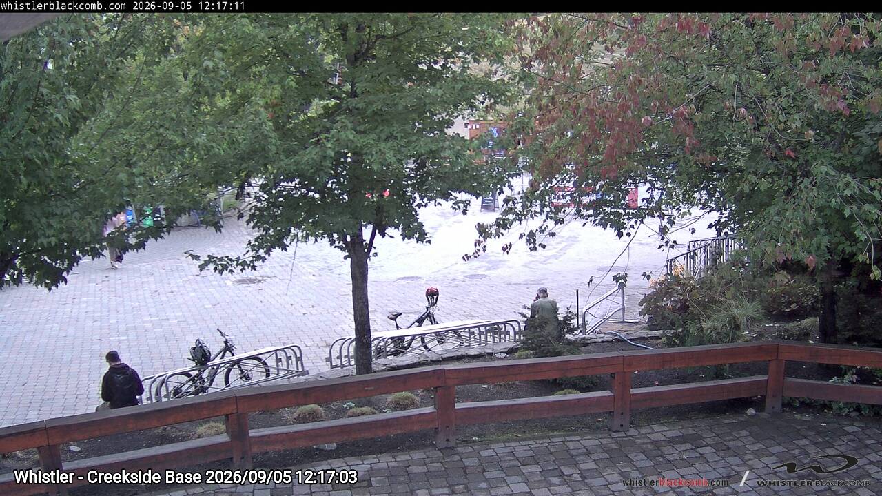 Webcam frame from Whistler - Creekside Base at 2026/09/05 12:00