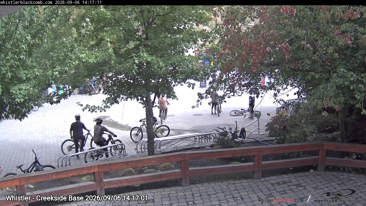 Webcam frame from Whistler - Creekside Base on 2026/09/06