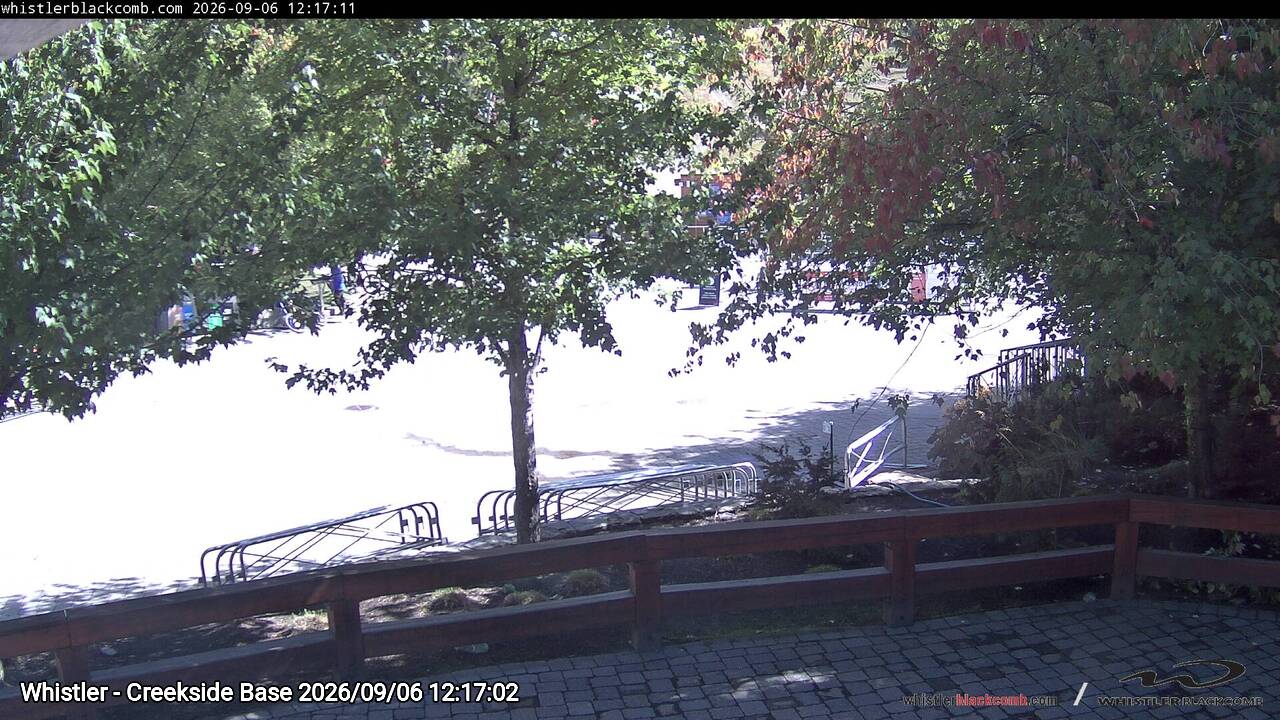 Webcam frame from Whistler - Creekside Base at 2026/09/06 12:00