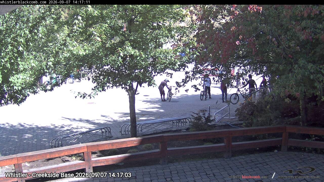 Webcam frame from Whistler - Creekside Base on 2026/09/07