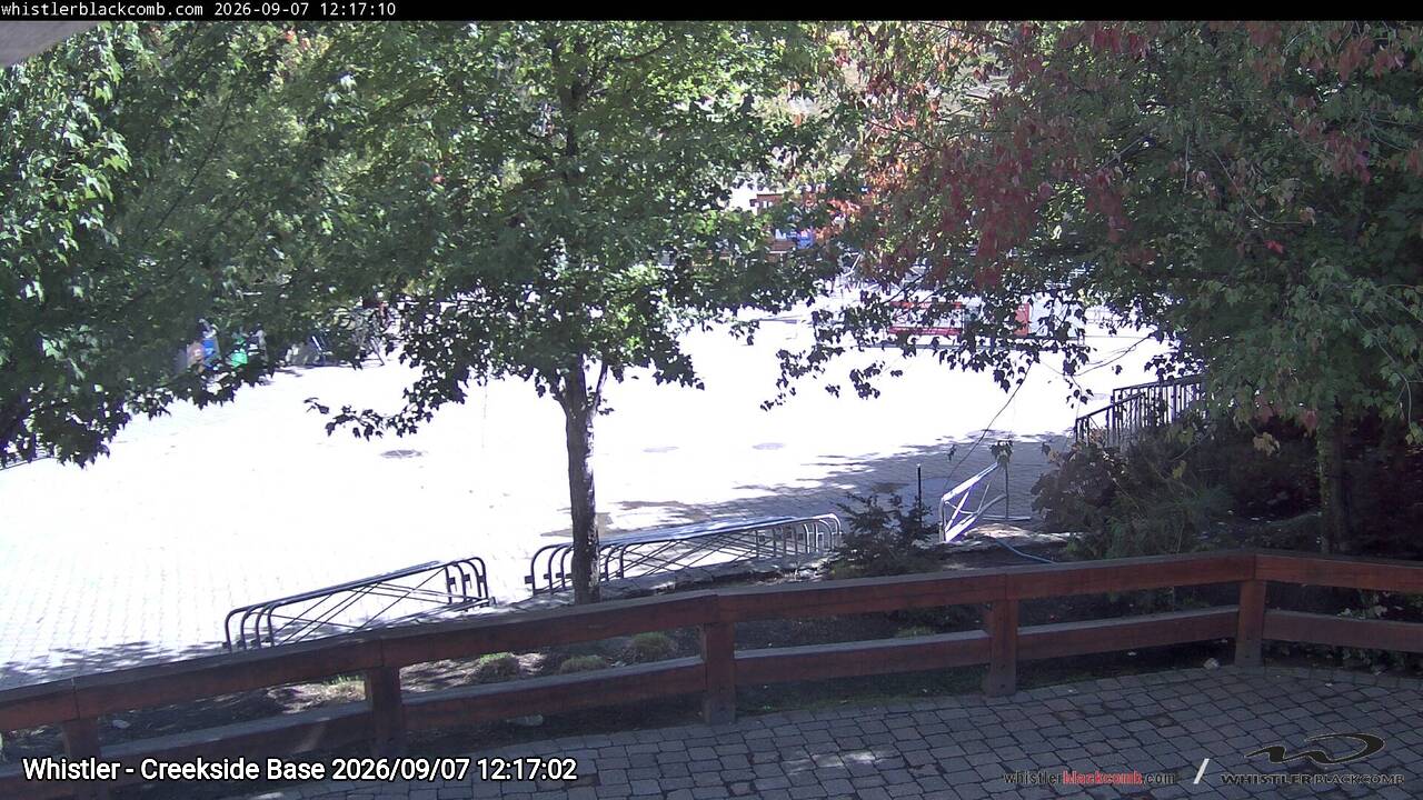 Webcam frame from Whistler - Creekside Base at 2026/09/07 12:00