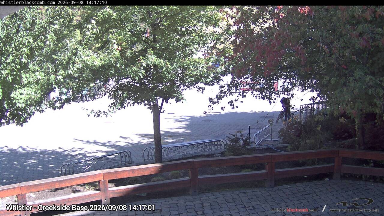 Webcam frame from Whistler - Creekside Base on 2026/09/08