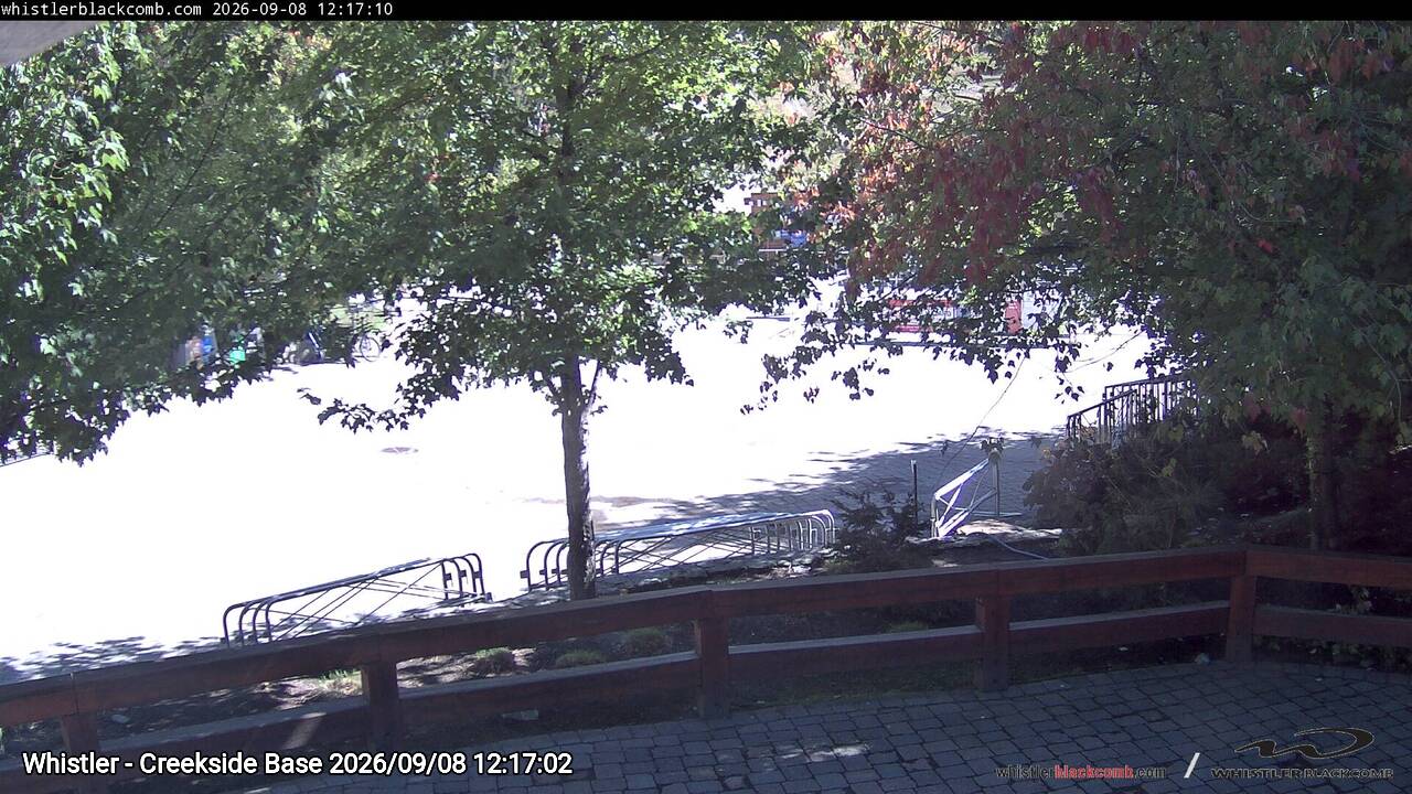 Webcam frame from Whistler - Creekside Base at 2026/09/08 12:00