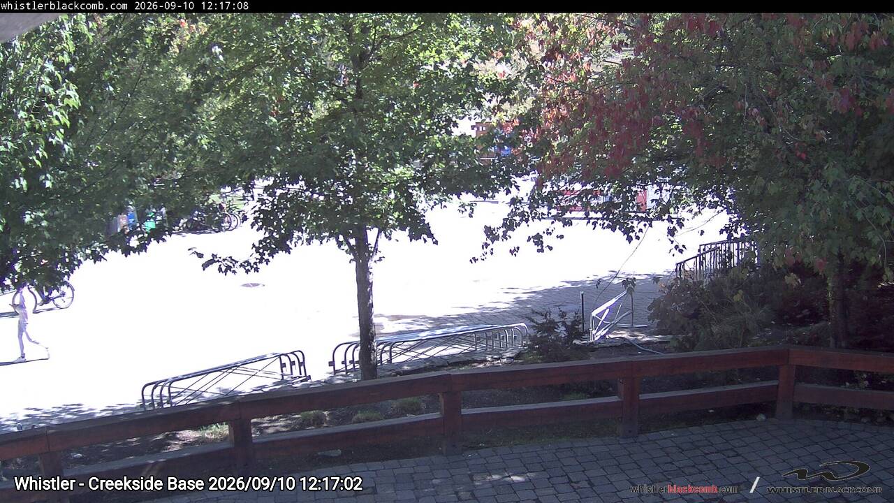 Webcam frame from Whistler - Creekside Base at 2026/09/10 12:00