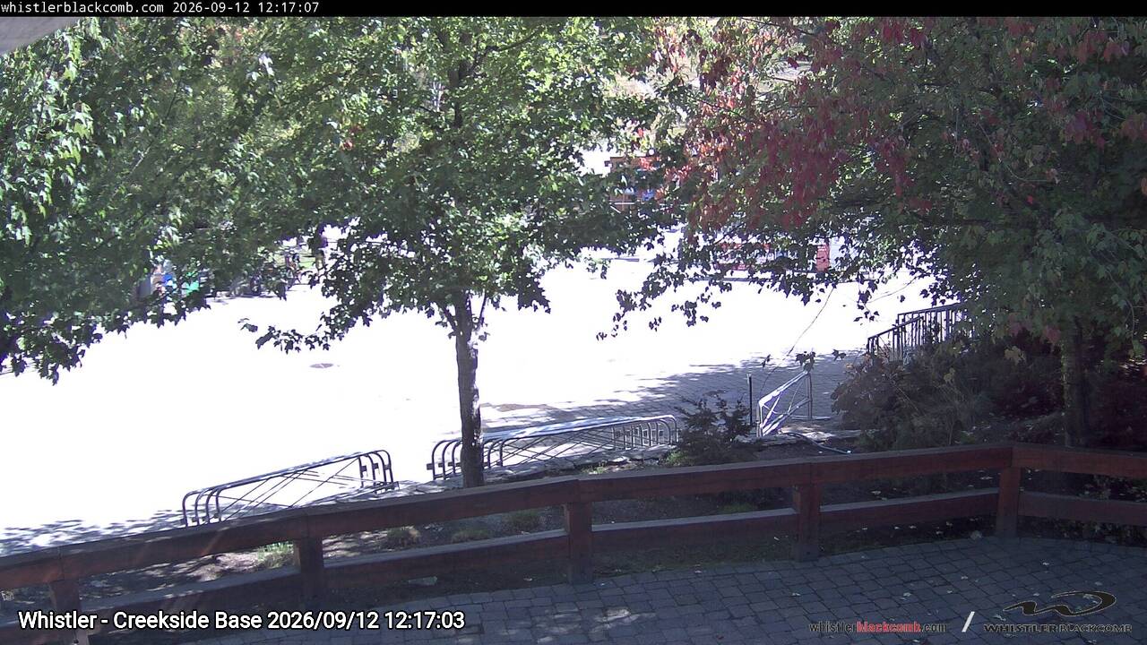 Webcam frame from Whistler - Creekside Base at 2026/09/12 12:00