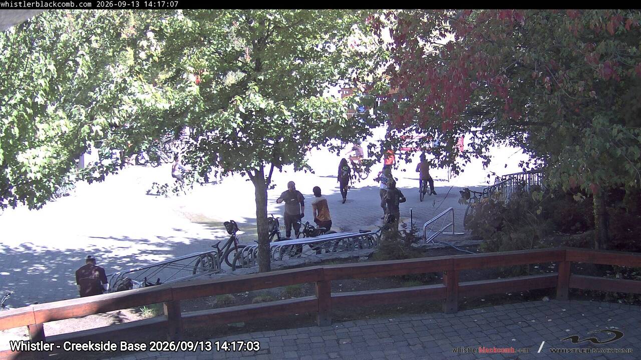 Webcam frame from Whistler - Creekside Base on 2026/09/13