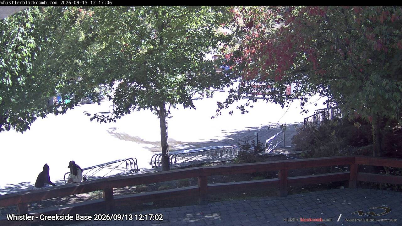 Webcam frame from Whistler - Creekside Base at 2026/09/13 12:00