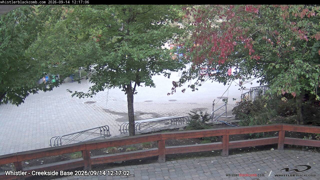 Webcam frame from Whistler - Creekside Base at 2026/09/14 12:00