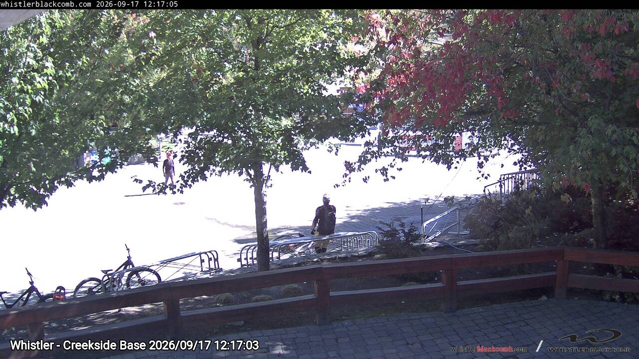 Webcam frame from Whistler - Creekside Base at 2026/09/17 12:00