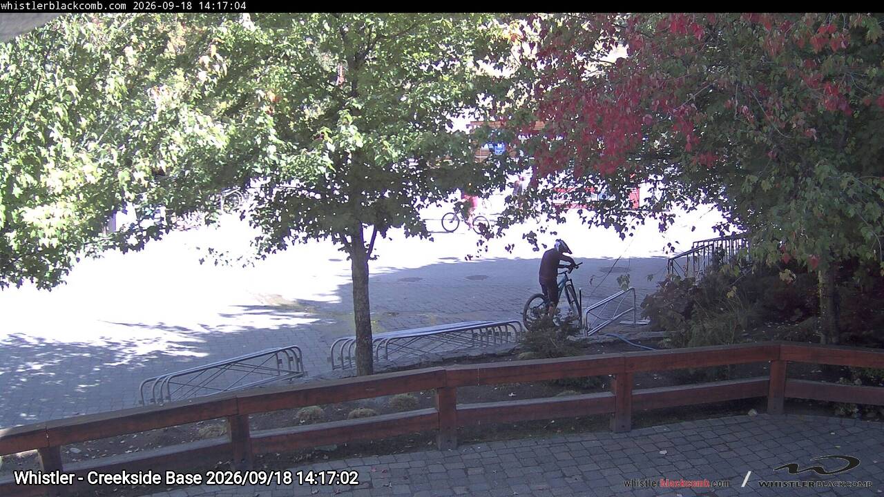 Webcam frame from Whistler - Creekside Base on 2026/09/18