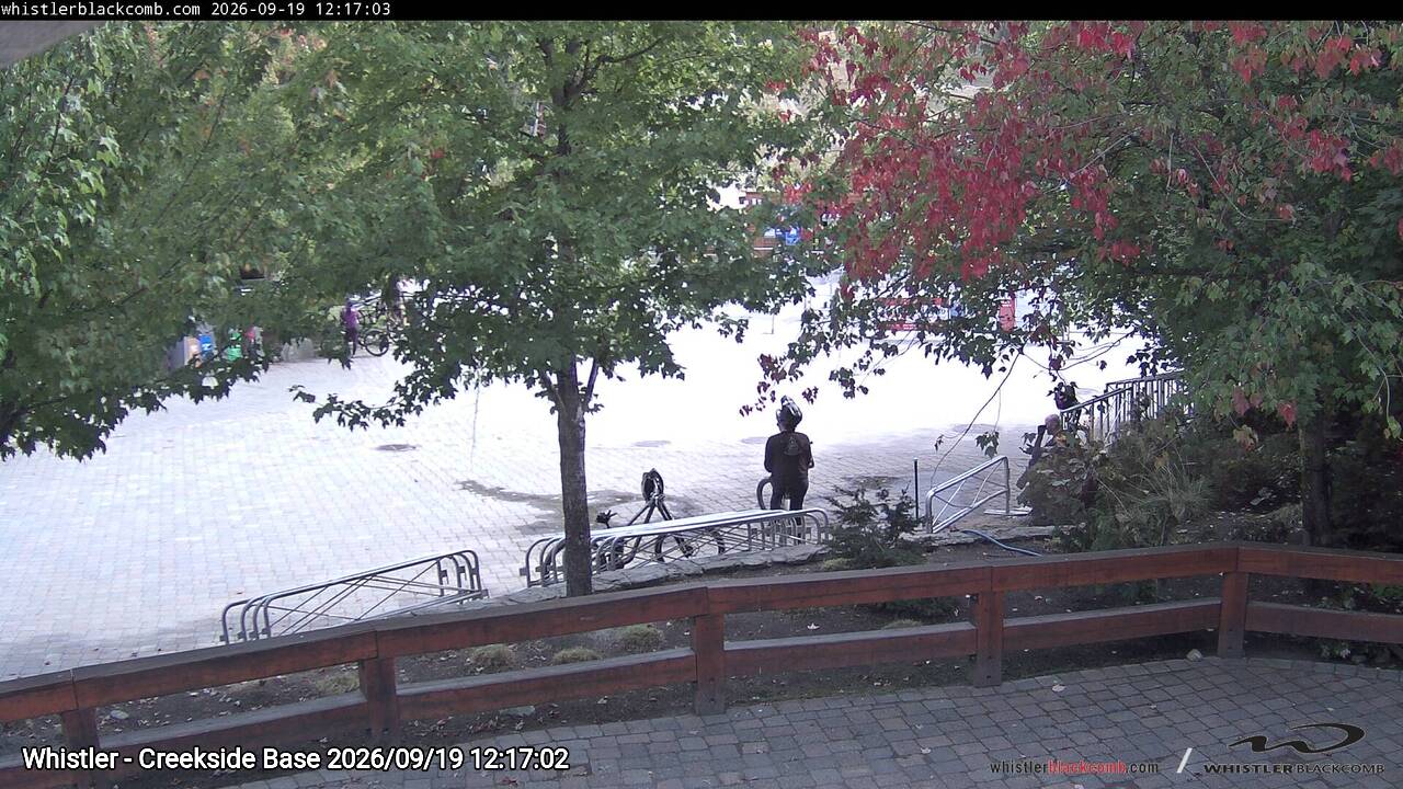 Webcam frame from Whistler - Creekside Base at 2026/09/19 12:00