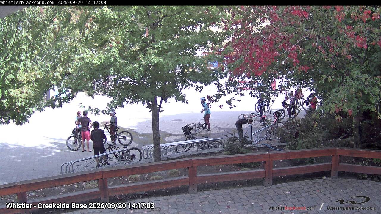 Webcam frame from Whistler - Creekside Base on 2026/09/20