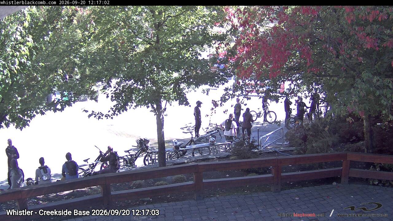 Webcam frame from Whistler - Creekside Base at 2026/09/20 12:00