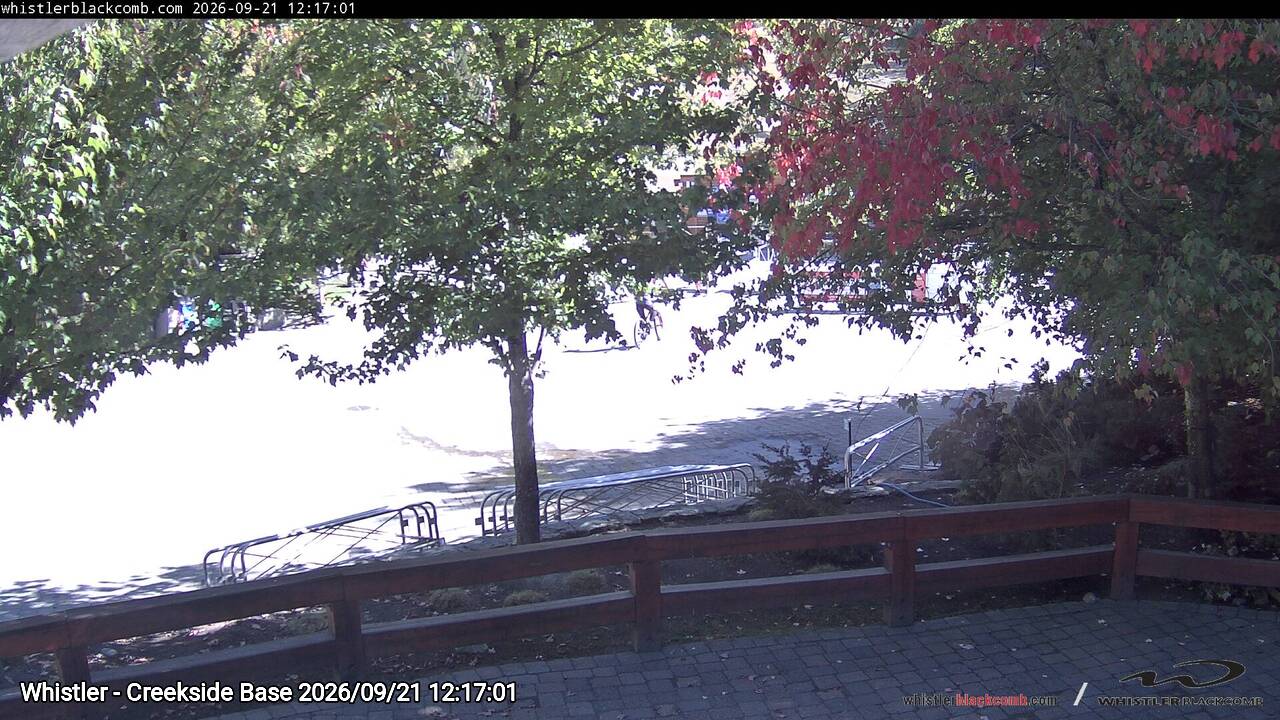 Webcam frame from Whistler - Creekside Base at 2026/09/21 12:00