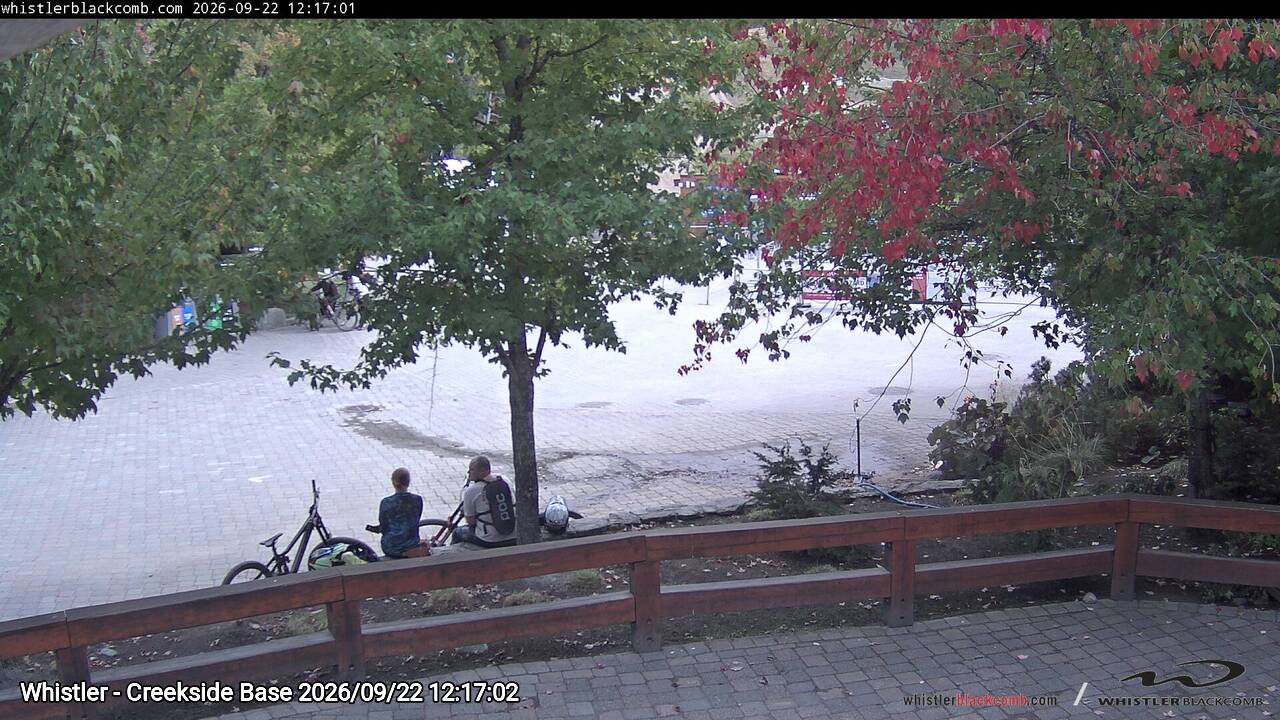 Webcam frame from Whistler - Creekside Base at 2026/09/22 12:00