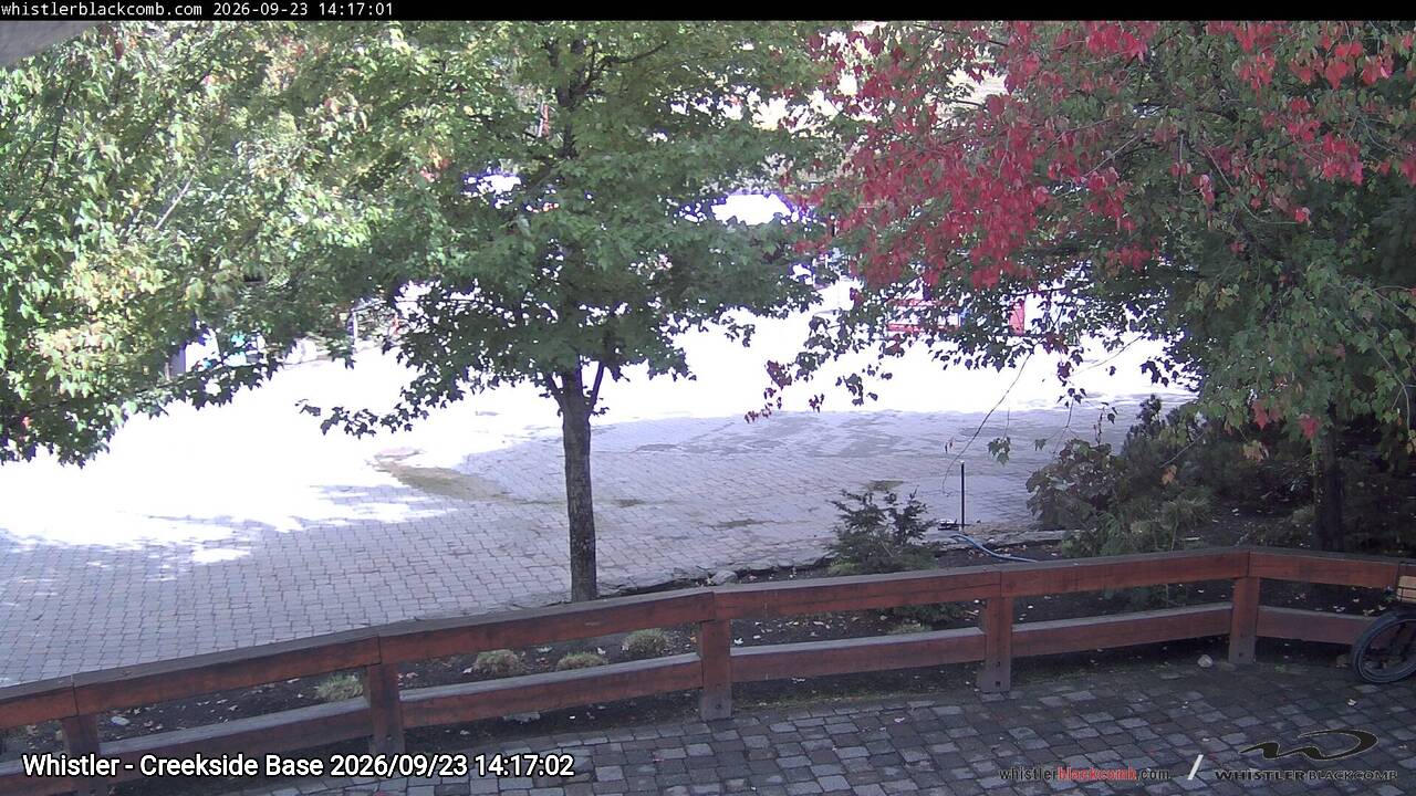 Webcam frame from Whistler - Creekside Base on 2026/09/23