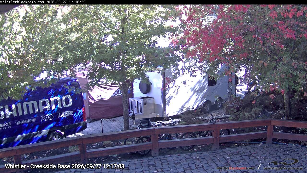 Webcam frame from Whistler - Creekside Base at 2026/09/27 12:00