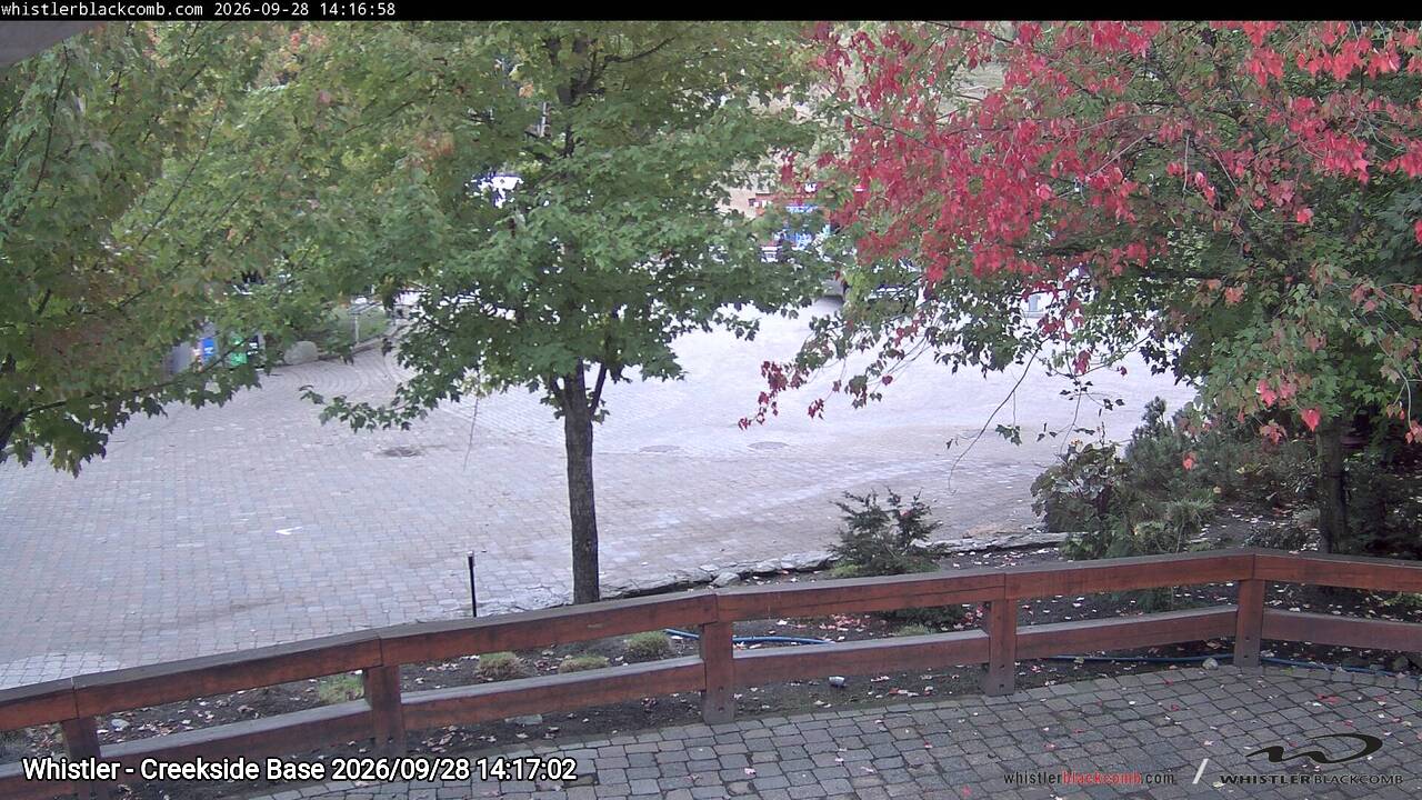 Webcam frame from Whistler - Creekside Base on 2026/09/28