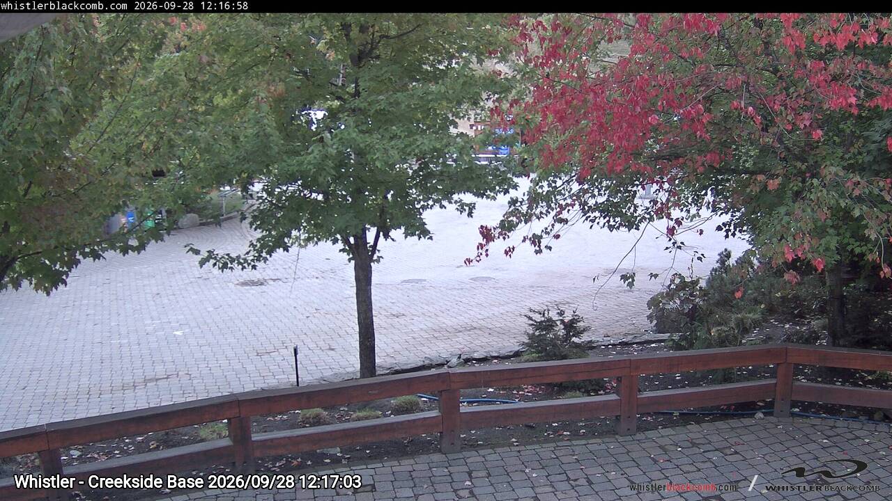 Webcam frame from Whistler - Creekside Base at 2026/09/28 12:00